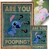 Are You Pooping?-11CT Stamped Cross Stitch 40*60cm  tapestrymarket