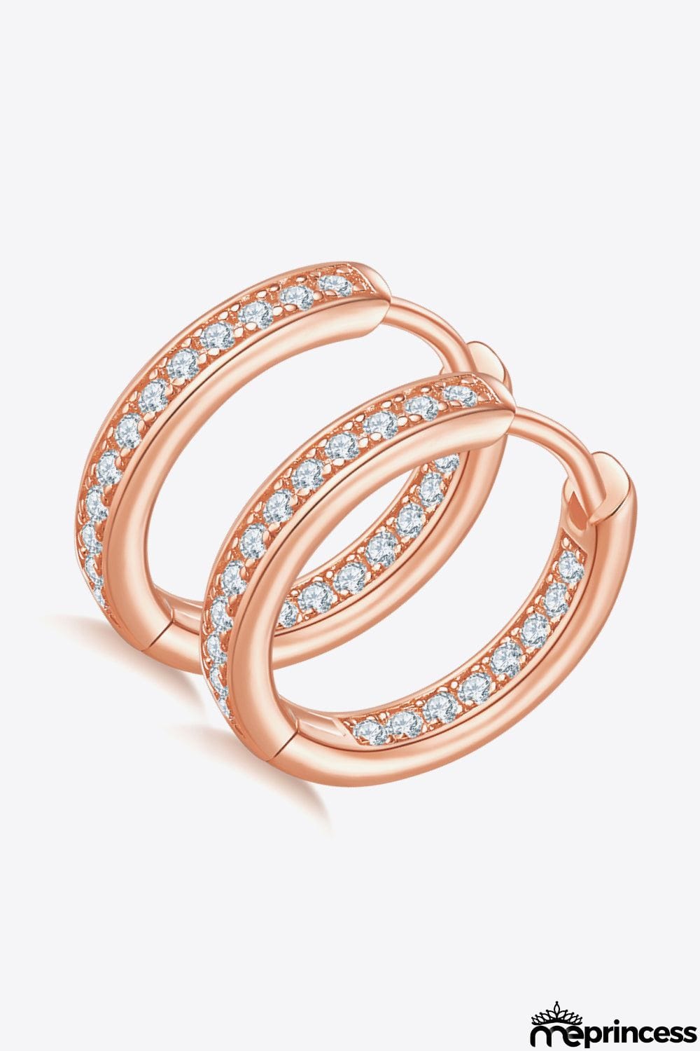 Moissanite 925 Sterling Silver Huggie Earrings