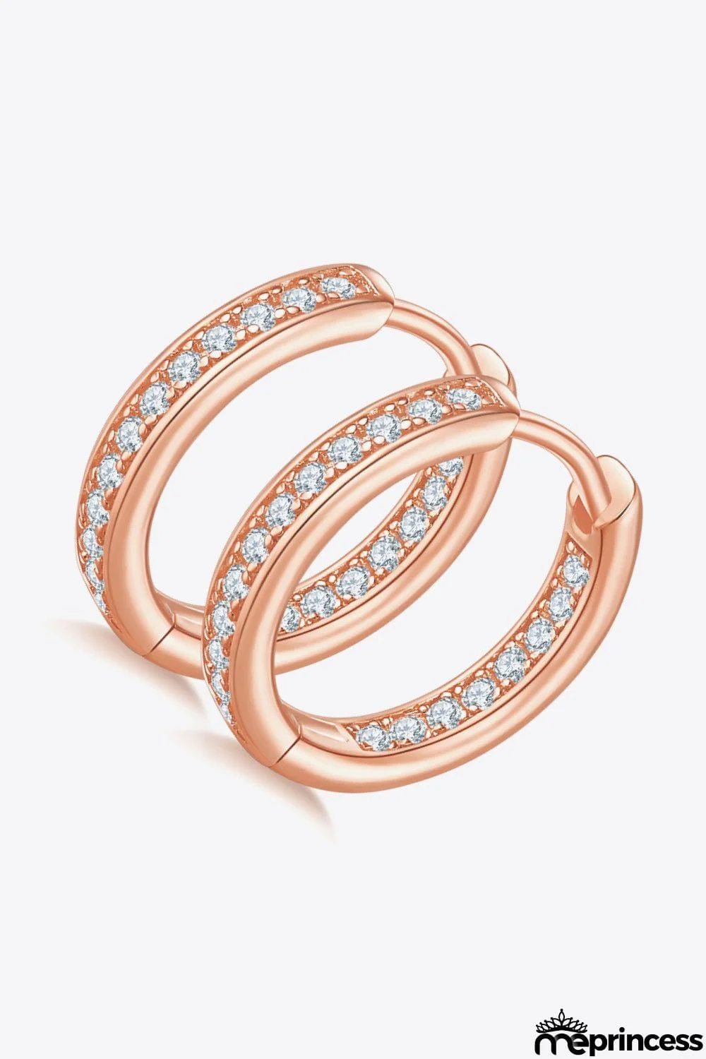 Moissanite 925 Sterling Silver Huggie Earrings