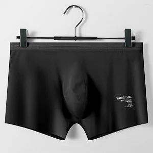 Men's Ice Silk Sexy 3D Seamless Boxers Panties