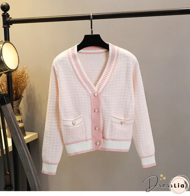 Maya Knitted V-Neck Jacket