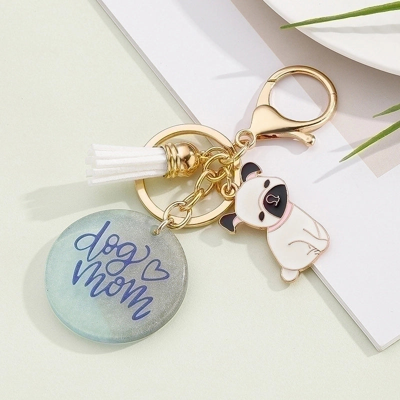 Cute Letter Resin Mother’s Day Unisex Keychain