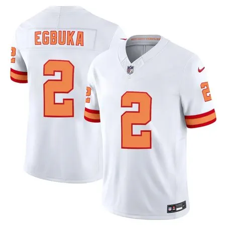 Youth '76 Tampa Bay Buccaneers #2 Emeka Egbuka  White F.U.S.E. Vapor Limited Stitched Jersey