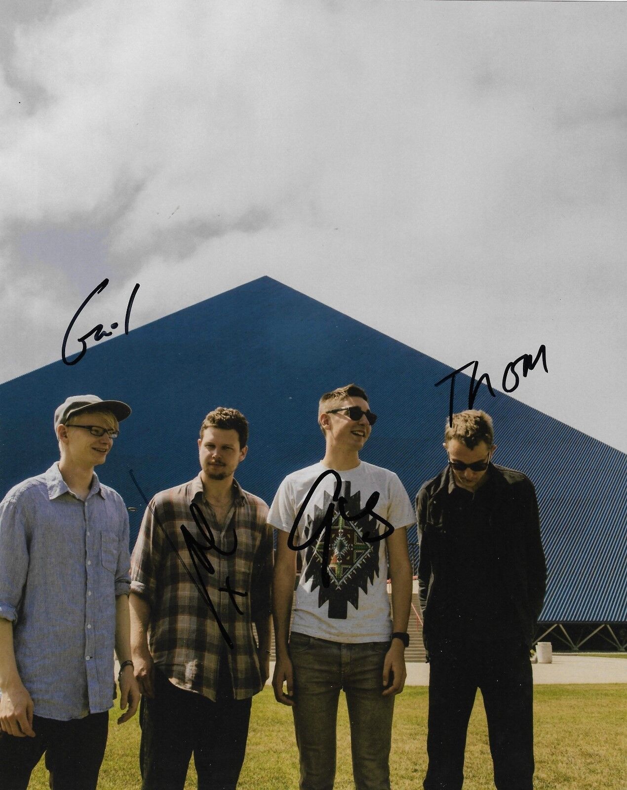 Alt-J band REAL hand SIGNED 8x10 Photo Poster painting #1 COA all 4 members Autographed