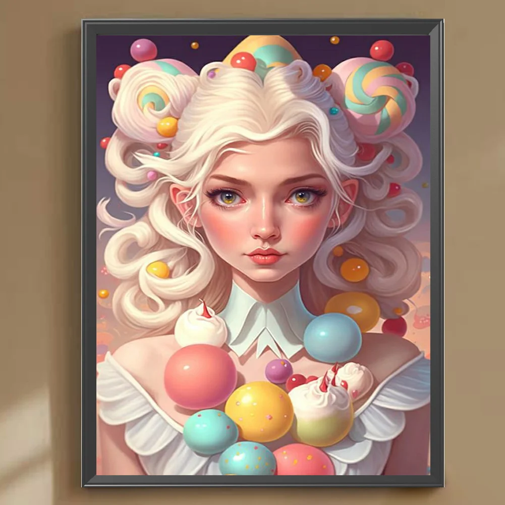 Diamond Painting - Full Round Drill - Candy Girl(Canvas|30*40cm)