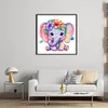 (Stamped/Counted) Elephant - 18CT Cross Stitch 20*20cm/7.87*7.87in