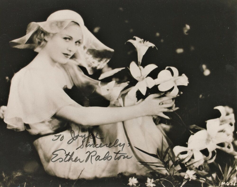 Pretty Young ESTHER RALSTON Signed Photo Poster painting