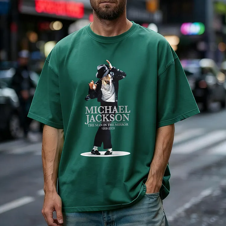 Michael Jackson The Man In The Mirror 1958-2009 Printed Men's T-shirt