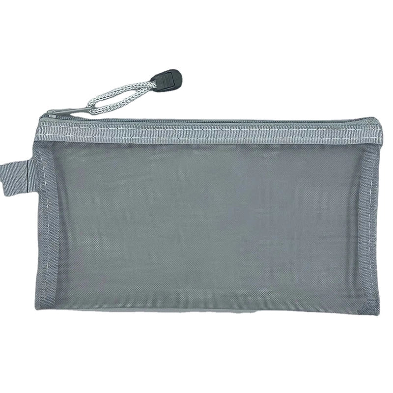 Simple Transparent Mesh Large Capacity Student Pencil Case2