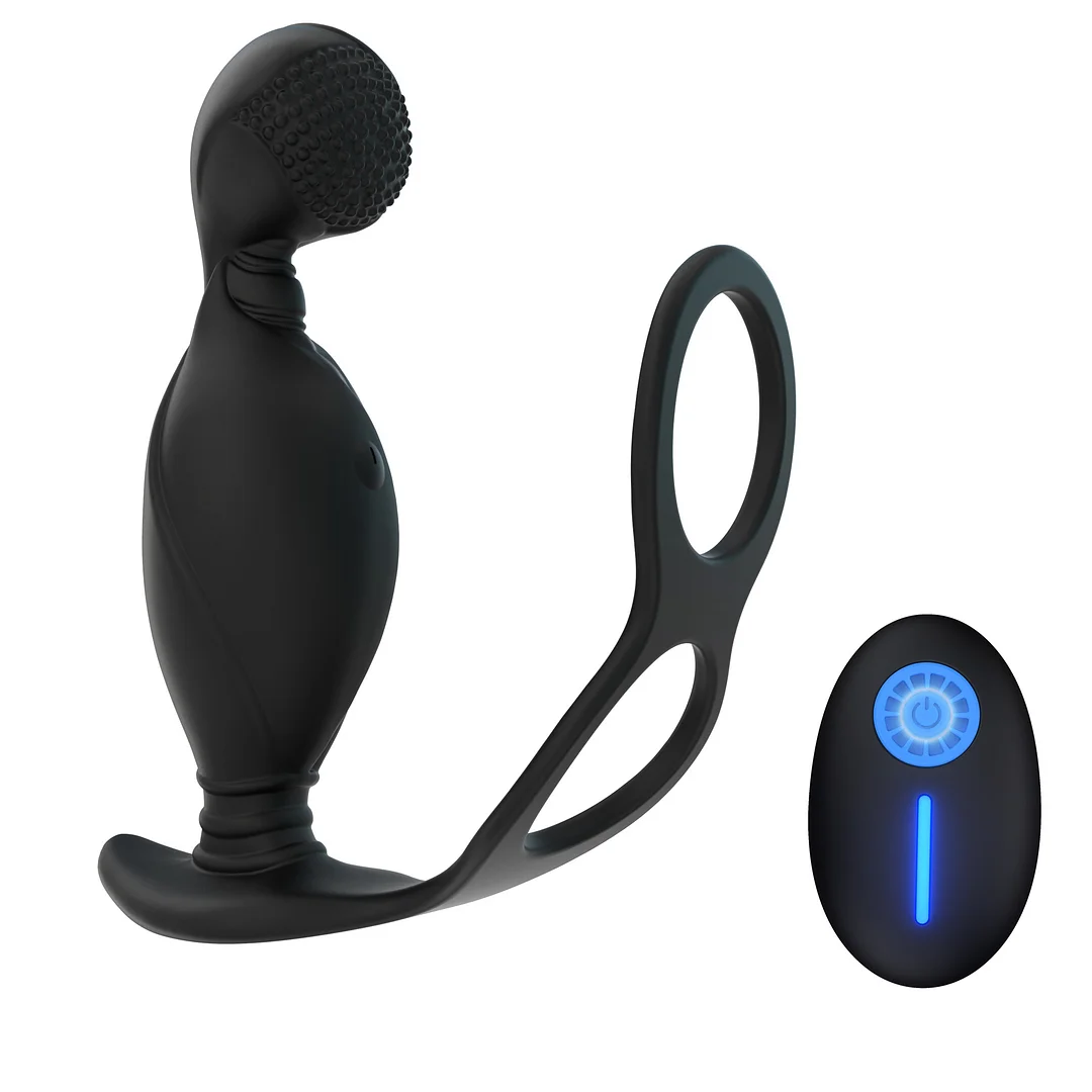 Wireless Remote Control Prostate Anal Plug Massager - Rose Toy