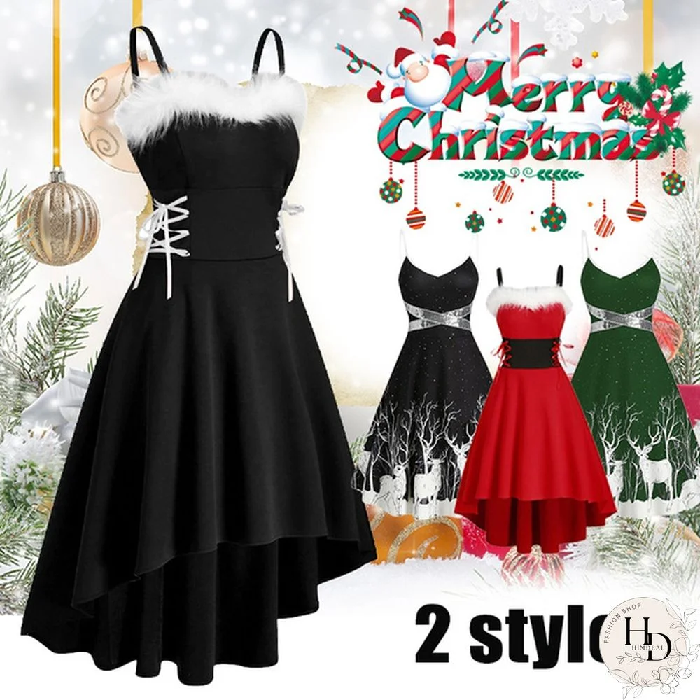 NEW Women Bunny Girl Off Shoulder Mrs Sleeveless Costume Irregular Hem Christmas Fancy Dress Outfits Sexy Christmas Dress