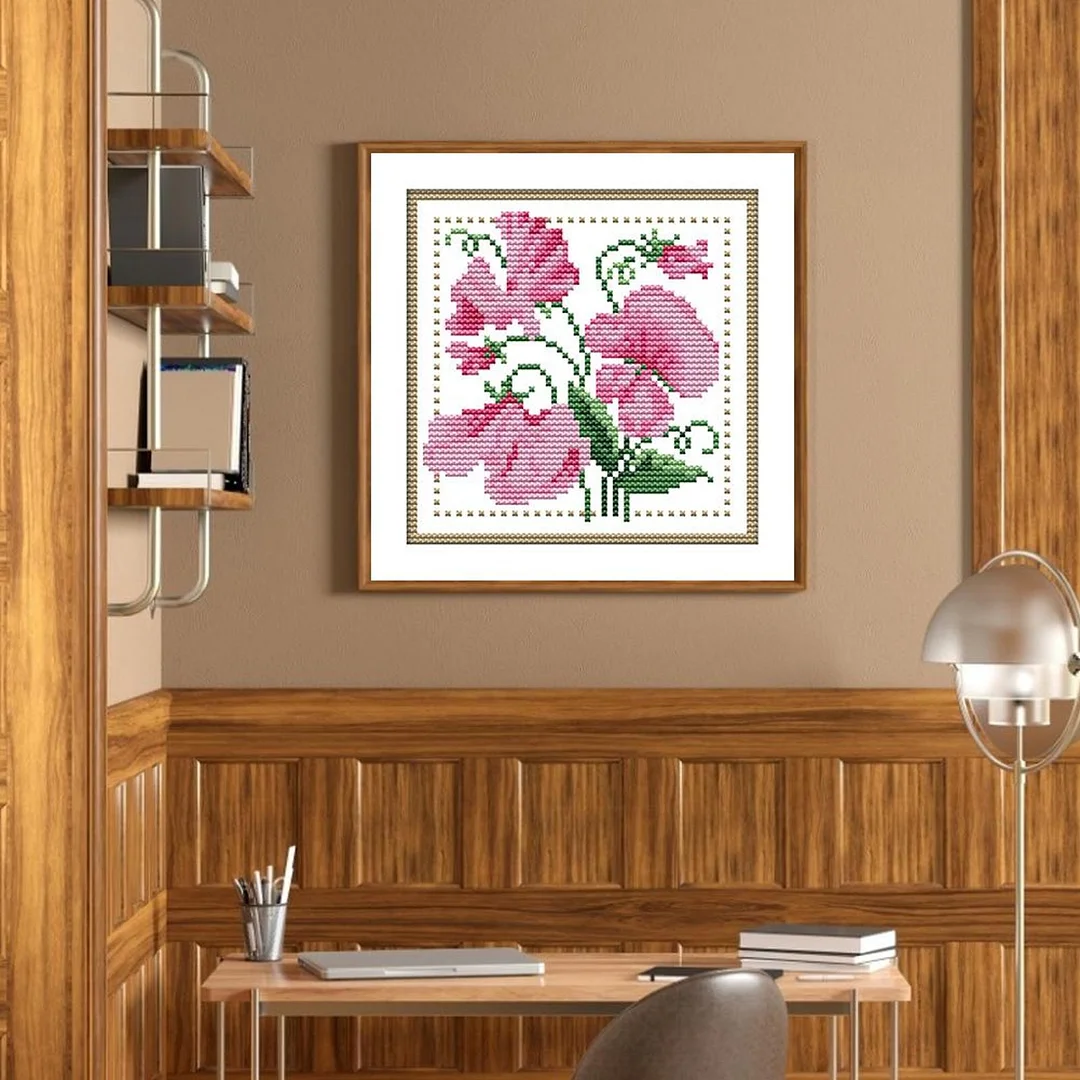 Partial Cross Stitch Kit April 14CT Counted DIY Needlework Decor (H426)