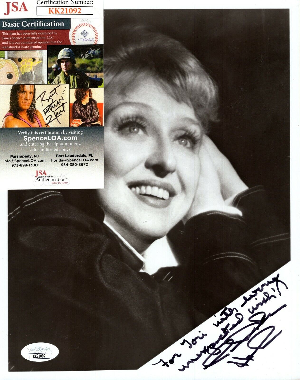 Celeste Holm Actress Hand Signed Autograph 8x10 Photo Poster painting with JSA COA