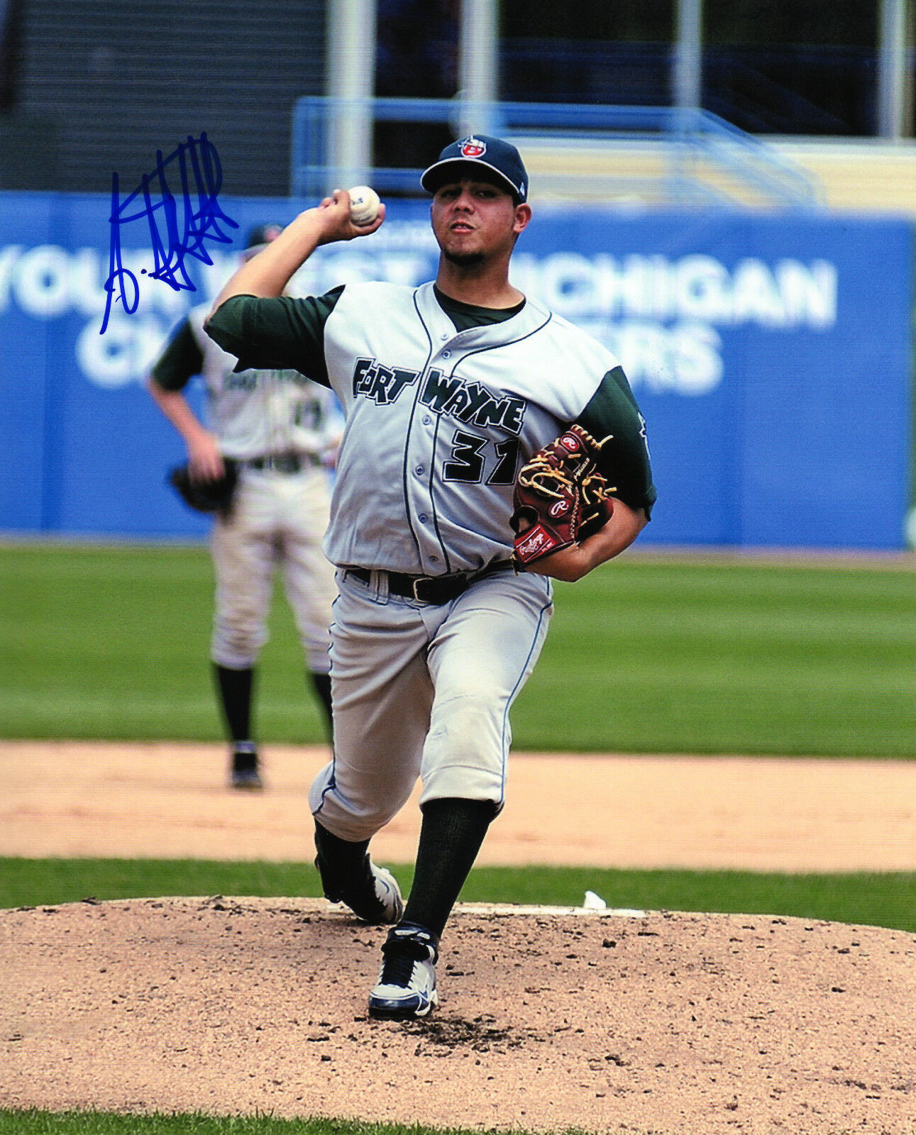 Adys Portillo San Diego Padres prospect signed auto Photo Poster painting Ft Wayne Tincaps c