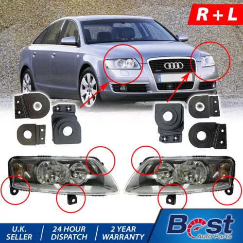 Audi A6 2005-2011 Headlight Headlamp Tab Repair Kit – Left & Right (6X) By CATCH USA