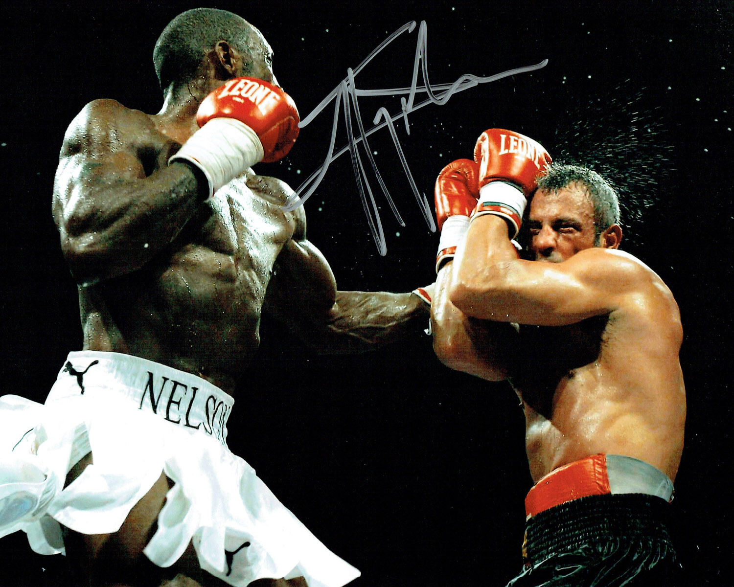 Johnny NELSON Signed 10x8 Autograph Photo Poster painting AFTAL COA SHEFFIELD Champion BOXER