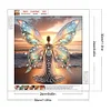 Engelsflügel Mädchen - speziell geformtes Diamond Painting - 30*30cm