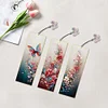 3Pcs DIY Flowers Butterfly Special Shape Diamond Painting Bookmark