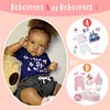  20'' African American Black Hair Handmade Silicone Vinyl Reborn Baby Doll Girl Awake Lorelei With Heartbeat💖 & Sound🔊 and Hand-Rooted Curly Hair - RBBI-Myrebornbabydoll&reg; Myrebornbabydoll&reg;