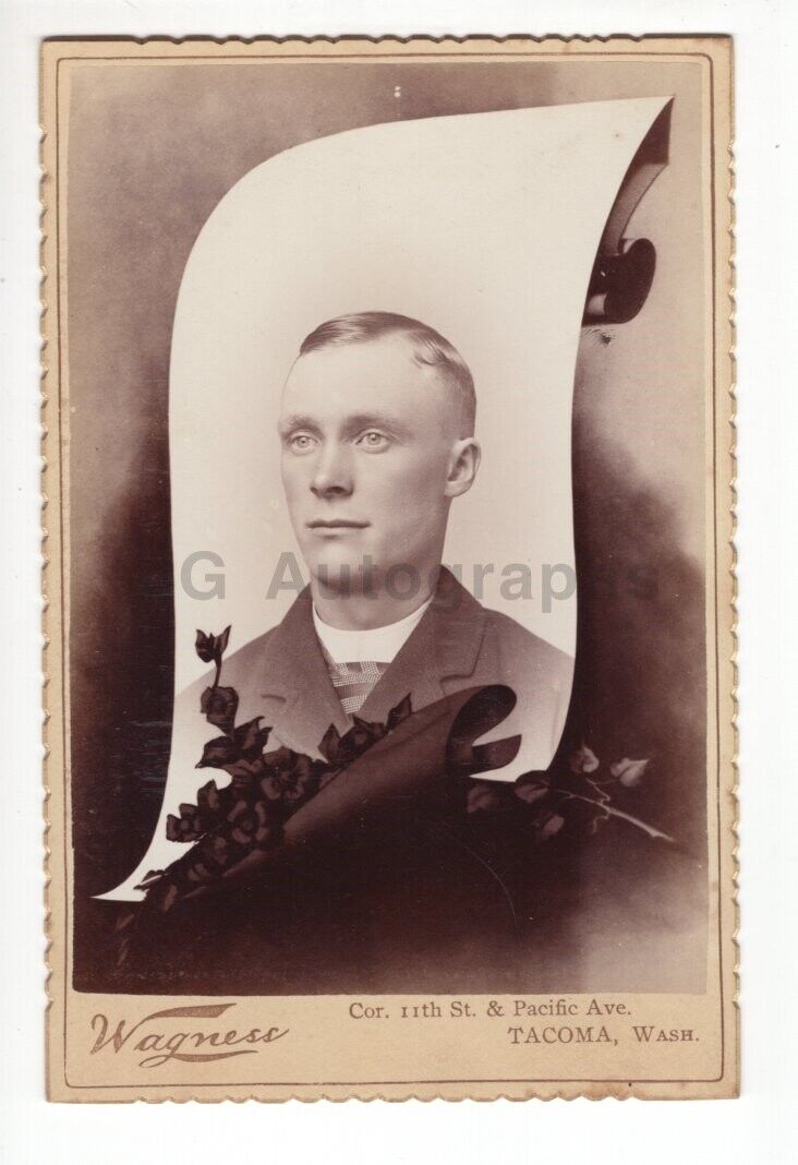 19th Century Gentleman - Cabinet Card Photo Poster painting - Takoma, Washington