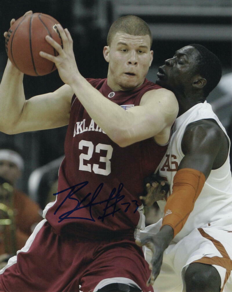 BLAKE GRIFFIN SIGNED AUTOGRAPH 8X10 Photo Poster painting - CLIPPERS ALL STAR, OKLAHOMA SOONERS