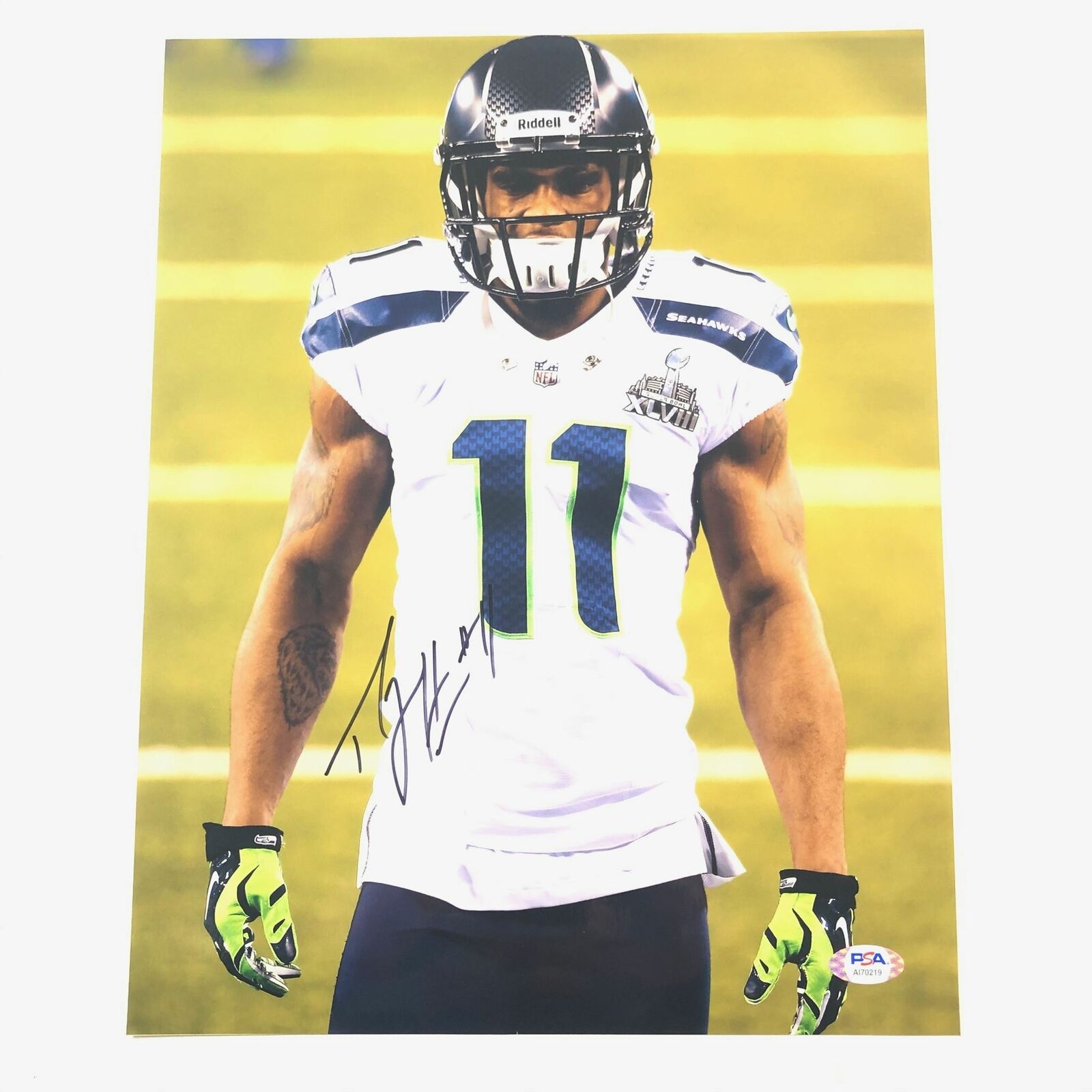 Percy Harvin signed 11x14 Photo Poster painting PSA/DNA Seattle Seahawks Autographed