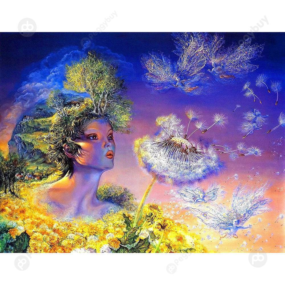 

1000pcs DIY Dandelion Girl Jigsaw Paper Puzzle Educational Toy for Children, 501 Original
