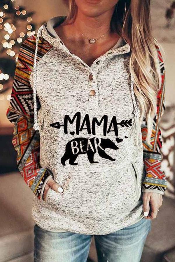 Stylish Hood Patchwork Sweatshirt-Allyzone-Allyzone