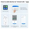 Wifi Sound and Light Alarm Sensor App Remote Control Plug-in Home Alarm 105dB Sounder Voice Broadcast Alarm for Vibration CO VOC PIR for Kids Garage Office