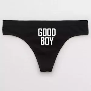 pornhint Pornhint Good Boy Thong / Sissy Boy Panties Cuckold Kink Femboy Clothing / Yes Mistress Femdom Lingerie Pegging Kink / Male Submissive Fdom Msub