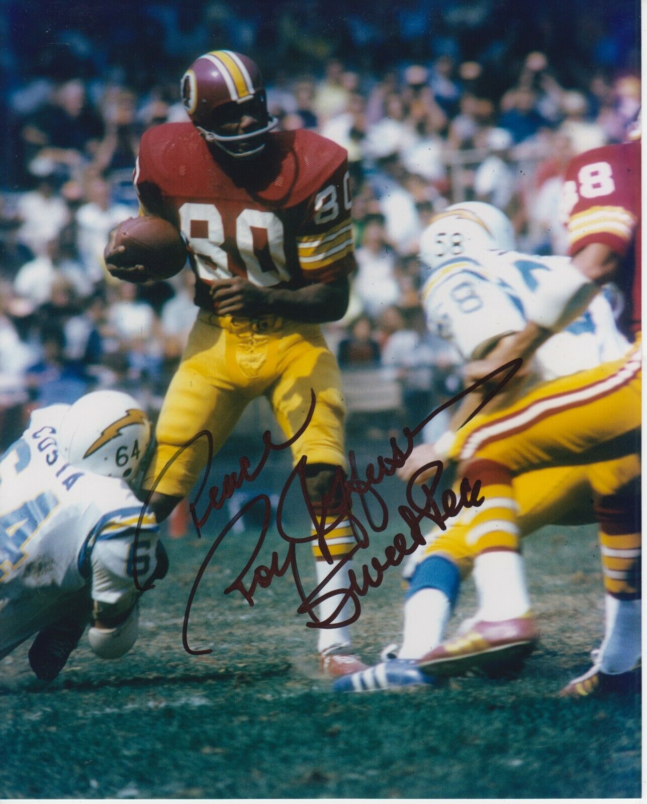 Roy Jefferson #0 8x10 Signed Photo Poster painting w/ COA Washington Redskins -