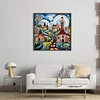 Colorful House - 14CT Counted Cross Stitch - 40*40cm