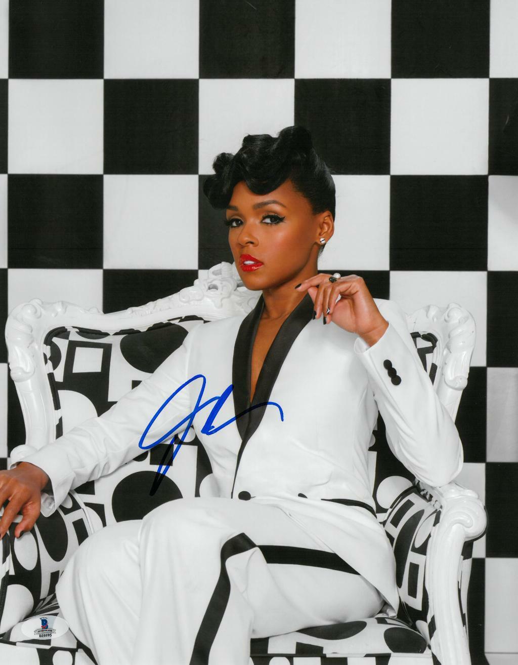 Janelle Monae Signed Authentic Autographed 11x14 Photo Poster painting BECKETT #B10195