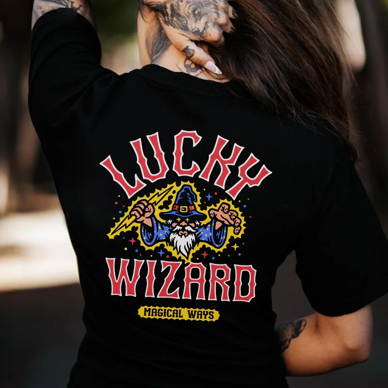 Lucky Wizard Printed Women's T-shirt -  