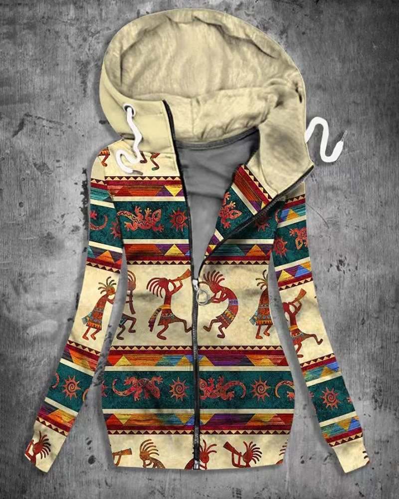 woman's casual long-sleeved hooded sweatshirt-111022
