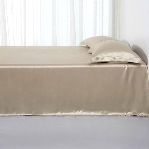 25 Momme Silk Flat Sheet Taupe