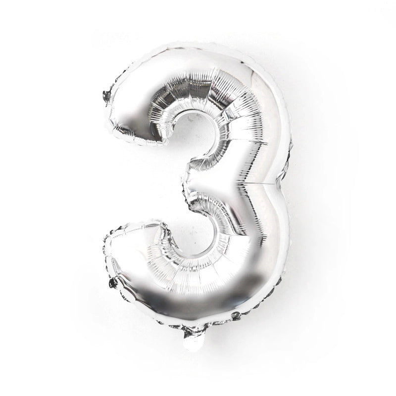 Birthday Number Aluminum Film Party Balloon