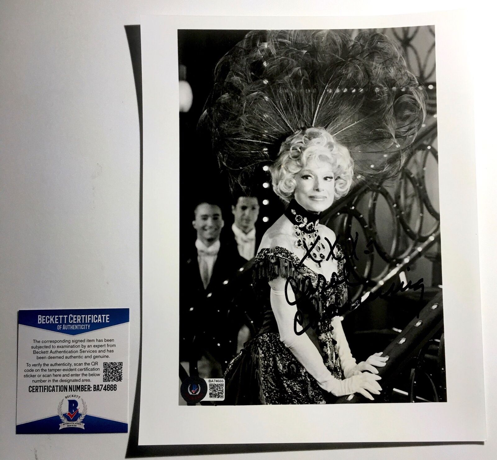 Carol Channing Signed 8x10 Photo Poster painting Beckett BAS COA Burke's Law The Muppets Auto AU