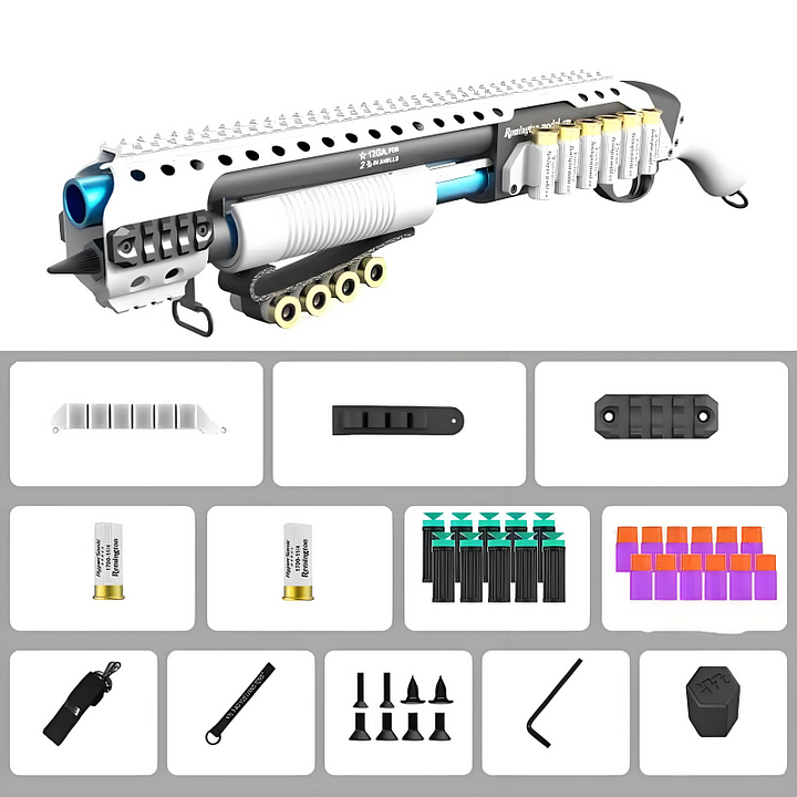 XYL M870P X996 Shorty Shotgun | Shell-Eject Dart & Gel Blaster