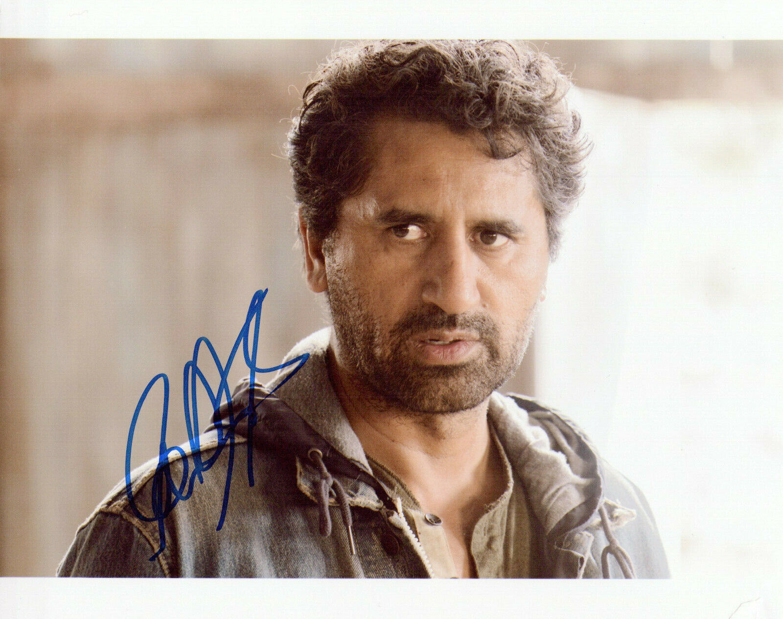 Cliff Curtis Fear The Walking Dead autographed Photo Poster painting signed 8x10 #10 torn corner