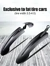 Snow Bike Mudguard Mud Splashing Prevention Bracket for 20 24 26 27.5 Inch Bikes