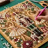 (20x20cm)Nutcracker DIY Pearl Painting Art With Inner Wooden Framed Kit