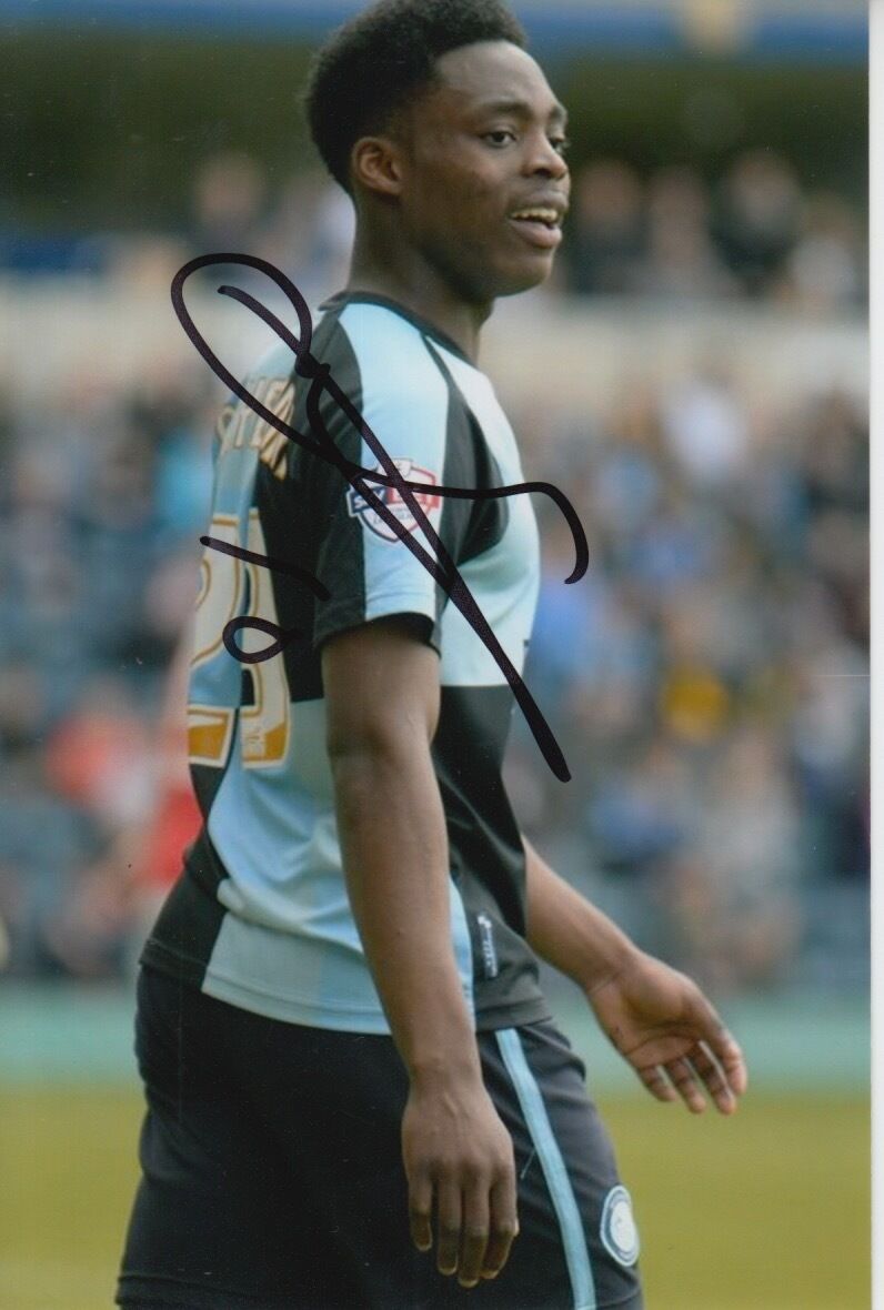 WYCOMBE WANDERERS HAND SIGNED FRED ONYEDINMA 6X4 Photo Poster painting 1.