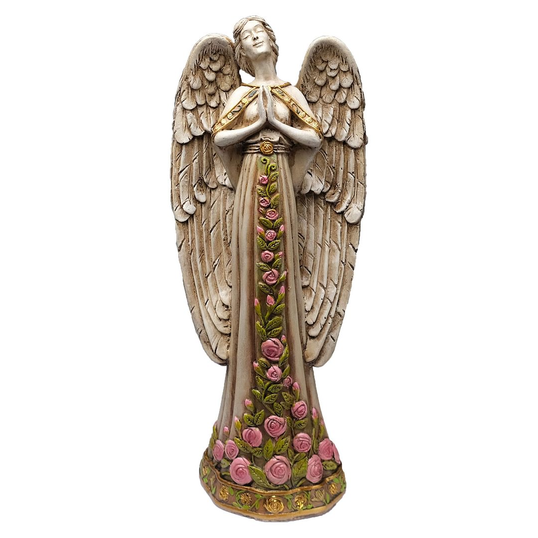 Angel praying statue