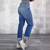 Women's Straight Leg Ripped Jeans by Inlyline