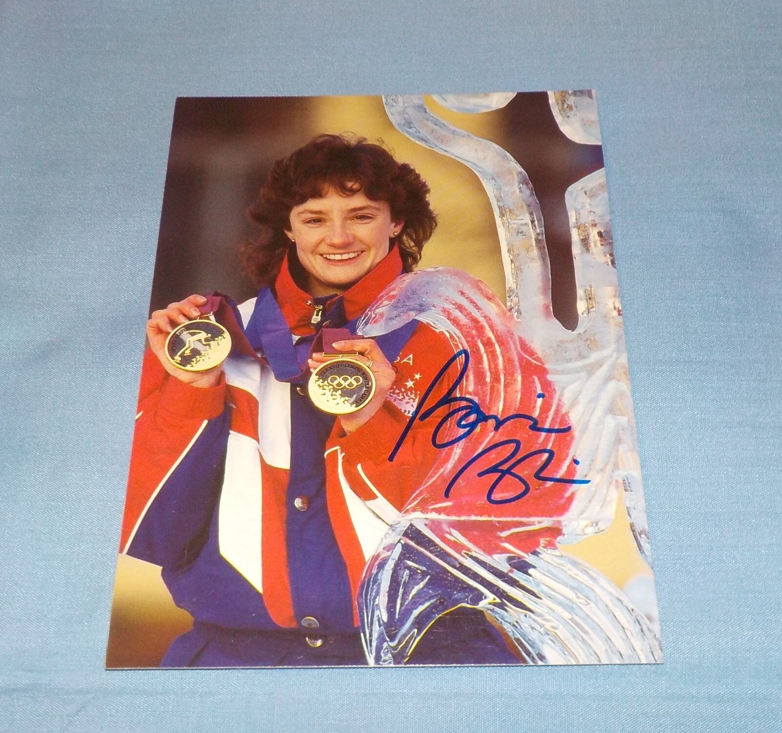 Bonnie Blair Signed Autographed Photo Poster painting Olympic Speed Skater