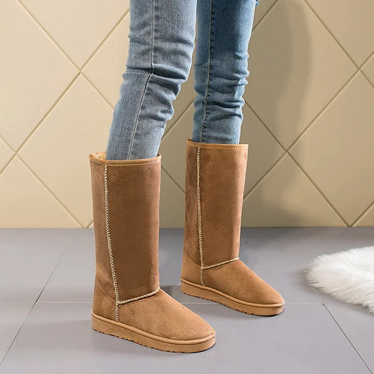 Womens Boots European and American Fashion Winter Snow Boots Women's High Boots 33 Cm Tall Women's Boots Size 41 Botas Mujer