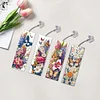4Pcs Special Shape Butterfly Flower Diamond Painting Bookmark Art Projects