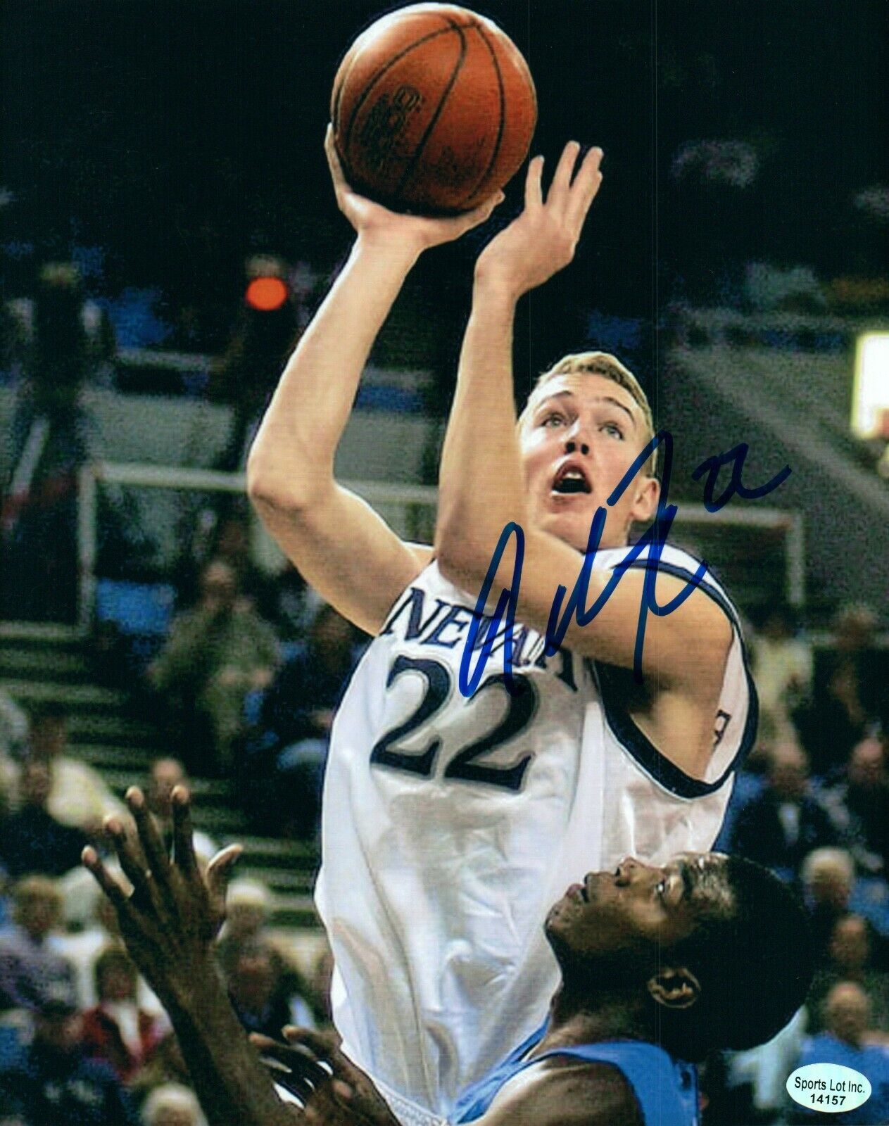 Nick Fazekas NCAA College Nevada Hand Signed Autograph 8x10 Photo Poster painting