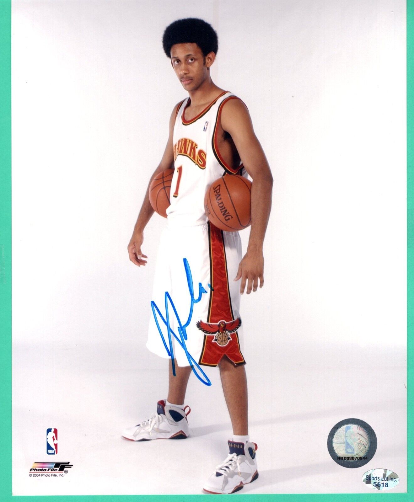 Josh Childress NBA Atlanta Hawks Hand Signed Autograph 8x10 Photo Poster painting COA NBA Holo